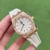 Oaeipo Watch Luxury Designer 33mm diam eterquar tzmove mentprec isionstee lplat inumrose gold casu almens seco famo hwa