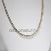 Bracelet de 3 mm personnalisé Diamant diamant 10k Gold Iced Out Collier Femmes Hip Hop Bijoux de tennis Chaîne Diamond Chain de diamant