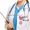 Charms Fashion Badge Reel Nurse Doctor Doctoon Animal Animal Retractable Pocket Montres Gift For Hospital Medical Brooch Clip Clock Drop Deli Othkg