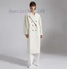 Kurtki damskie Wool Blend Coats Designer Trench Płaszcz 2024 Nowy wiosenny jesienna jesień Środkowa długość Koreańskie ubrania zimowe z paskiem BS3M