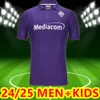 2024 2025 Jerseys de football Fiorentina Mens Nico Dodo Sottil Milenkovic Bonaventura Castrovilli Jorko Barak Home Away 3rd 4th Football Shirts