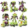 NBK 3349 Transformation Toy Devastator 6in1 Combiner Robot Action Movie Figures Model ABS 42cm Oversize Deformation Car 240516