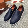 Casual Shoes Mocasines Planos de Cuero Vaca Negro Para Hombre Y Mujer Zapatillas Sin Cordones Alta Calidad 2024