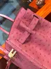 Torby desigenr strusi torebki skórzane 5a oryginalne pchanie ręczne może wynosić 3035R35i