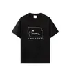 Mens Designer Band T Shirts Fashion Black White Short Sleeve Luxury Letter Pattern T-shirt size