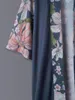 Vêtements ethniques japonais fleur de paon imprimé moyen moyen long kimono cardigan manteau mince hommes et femmes européen les États-Unis élégant vent spri