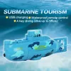 Mini Submarine 3311 radio contrôle du sous-marin Boat de course universel RC Toys for Childre