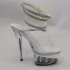 Sandalet cm üst pu laijianjinxia inç moda seksi egzotik yüksek topuk platform partisi kadın kutup dans ayakkabıları K 159 295 d 4714