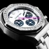 AAA AAIAPI -Designer Unisex Luxusmechanik Armbanduhren Hoch Edition 1 bis 1 Uhren Neues weißes Gesicht Blaues Augen AP26231ST Automatische mechanische Women -Uhrenplatte 37mm