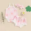 Clothing Sets Toddler Baby Girl Swimsuit Ruffles 3 Piece Bathing Suit Sleeve Bikini Swimsuits Beachwear Summer Suits