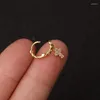 Hoop Earrings 1Pc Stainless Steel 5mm Small Cz Cartilage Tragus Rook Daith Earring Tiny Ear Piercing Jewelry