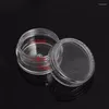 Depolama Şişeleri 50pcs 5G Örnek Clear Cream Jar Mini Kozmetik Konteynerler Tırnak Sanatları İçin Şeffaf Tencere