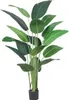 Dekorative Blumen Künstliche Pflanzen 5ft/63 gefälschte tropische Palme perfekt Faux im Topf mit schwarzem Pflanzgefäß für Home Office Decor