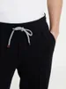 Men Black Pants Spring and Summer Brunello Cuccinelli Men's Drawstring Tapered Sweatpants