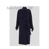 Kurtki damskie Wool Blend Coats Designer Trench Płaszcz 2024 Nowy wiosenny jesienna jesień Środkowa długość Koreańskie ubrania zimowe z paskiem EB3D
