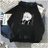 Sweats à capuche pour femmes kawaii x sweat-shirt killua zoldyck manga noir bluzy tops vêtements gouttes de livraison vêtements vêtements dhtqi