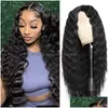 Lace Wigs Wholesale Double Brushed Human Hair Fl Long Trendy For Lady Brazilian Europe And The United States Ladies In Curls Fast Dr Dhhp1