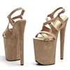 Sandales Leecabe / 9 pouces en daim 23cm Plateforme de mode supérieure High Heels Pole Dance Chaussures 543 D 62A8