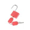 Small Mini Strong Steel Padlock Travel Suftcase Diary Lock med 2 nycklar Plastfodral Lådan Bagaglås Dekoration 6 Färg 240507