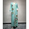 Enic Clothing cekin haftowe dla imprezy eid muzułmańskie kobiety abayas luźne maxi sukienka Dubai Kaftan Islam Arab Arab Maroko Jalabiya Caftan suknie