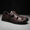 Chaussures masculines Sandales Slippers Brand Été Cool Breatch Facke plage Flats Flats baskets Light Casual 028b