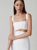 Work Dresses Elegant Women Bandage 2 Two Pieces Sets Summer Sexy Tank Sleeveless Tops & Mini Skirts Fashion Club Party Outwear