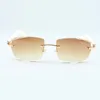 factory direct luxury fashion ultra light sunglasses 3524015 natural color Aztec sunglasses engraving lens