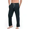 Pantalones para hombres Cotton Skincare durmiendo 2024 primavera y otoño casa casual yoga deportivo suelto