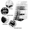 4st / Set Plastic Cosmetics Storage Rack transparent