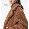 Kurtki damskie Wool Blend Coats Designer Trench Płaszcz 2024 Nowy wiosenny jesień Środkowy Modka Koreańskie ubrania zimowe z paskiem 7KV3