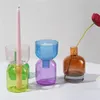 Candle Holders Flower Vases Glass Holder Stand Crystals Transparent Decorations