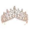 Lyx Rhinestone Tiara kronor Crystal Bridal Hair Accessories Wedding Headpieces Quinceanera Pageant Prom Queen Tiara Princess Crown 288n