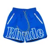 Designer Rhude Shorts pour hommes Mesh court Summer Fashion Beach Band Pantals Elastic Pantal