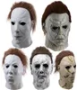 Masques de fête Halloween effrayant le masque de visage Michael Myers Costume de costume d'horreur Latex accessoires Men Adultes Kids Full7827511