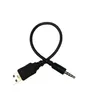 Jack de prise audio AUX de 3,5 mm vers USB 2.0 Câble adaptateur de cordon de charge mâle 100cm Charge à domicile en métal 2 en 1 Câble adaptateur audio AUX