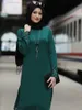 Ethnic Clothing Turkey Muslim Dress Women Long Top Hollow Solid Islamic Clothing Hijab Dresses Moroccan Kaftan Party Vestidos Abaya 2020 T240515