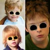 2023 barns färg söta tecknad kattöron formar utomhus flickor pojkar härliga vintage uv 400 skydd barn solglasögon