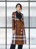 B's New Light Luxury British Style Classic2023 Spring and Automne New European and American British Style Bajia Women's Classic Plaid's