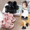 Kids Snow Boots for Girls Plush Warm Cotton Shoes Casual Nonslip Ankle Pink Princess Children Bota Infantil Menina 240516