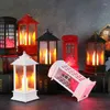 Plaques décoratives Style rétro Portable Night Light Outdoor Camping Rechargeable Tent Lantern Garden Lawn Wedding Party Decoration