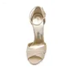 Sandali bling di stoffa involucri o oro le scarpe femminile con paillettes peep di punta di punta di.