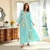 Enic Clothing cekin haftowe dla imprezy eid muzułmańskie kobiety abayas luźne maxi sukienka Dubai Kaftan Islam Arab Arab Maroko Jalabiya Caftan suknie