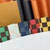 Designers concepteurs de la grille en cuir imprimé en forme de portefeuille zéro carte de cartes de banque clip de poche l'organisateur d'embrayage enveloppe Purse 40677