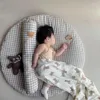 Tappeti Han feng cartone animato baby materasso rotondo panno cotone orso camera da letto tappeto pografia proposito