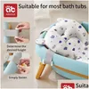 Mattes de bain sans glissement Aibedila accessoires de baby shower filet en filet pour assis ou allongé des produits de baignoire nés