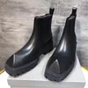 Fashion Man Rhino Horn Chelsea Boots High Top Men Boot Black Designer Boot