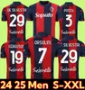 24 25 Jerseys de futebol posch bolonhas mensolini Dominguez Zirkzee Ferguson de Silvestri Beukema Barrow 2024 2025 Home Away 3rd Football Shirt