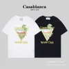 K9sa Casablanca Herren-T-Shirts Sommer Neue tropische Wind Sommerfrüchte Digitaldruck Kurzärmelig T-Shirt Designerin Casa Blanca