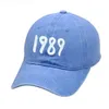 Baseball Cap 1989 ricami papà cappello da cappello di cotone retrò regali unisex da fan