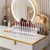 Acrylic Eyebrow Pencil Holder Portable Pen Showing Rack Drawing Pen Container Clear for Classroom Home School Table Pencils 240518
